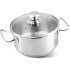 Кастрюля MagicHome Chloe, 16 см, 1,5 л, со стеклянной крышкой, нержавеющая сталь