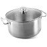 Кастрюля MagicHome Chloe, горшок, 26 см, 6,6 л, со стеклянной крышкой, нержавеющая сталь