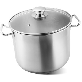 Кастрюля MagicHome Chloe, 24 см, 8 литров, со стеклянной крышкой, нержавеющая сталь
