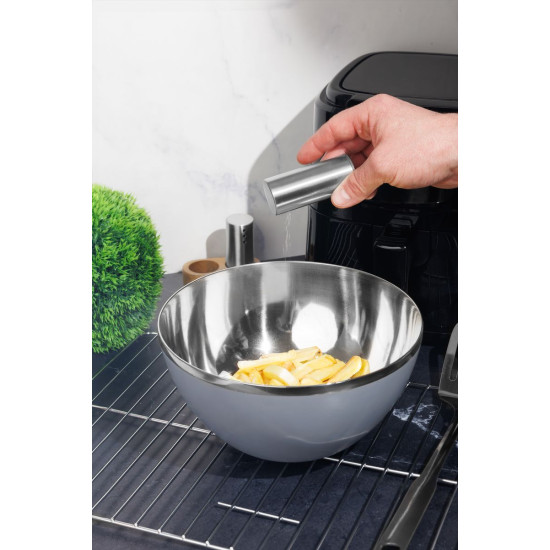 Солонка и перечница MagicHome, деревянная подставка, нержавеющая сталь