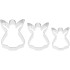 MagicHome Christmas cookie cutter, for baking,  3 pcs
