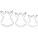 MagicHome Christmas cookie cutter, for baking,  3 pcs