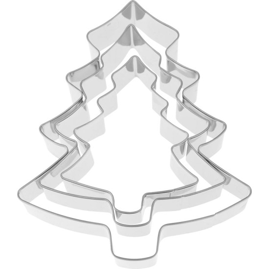 MagicHome Christmas cookie cutter, for baking,  3 pcs