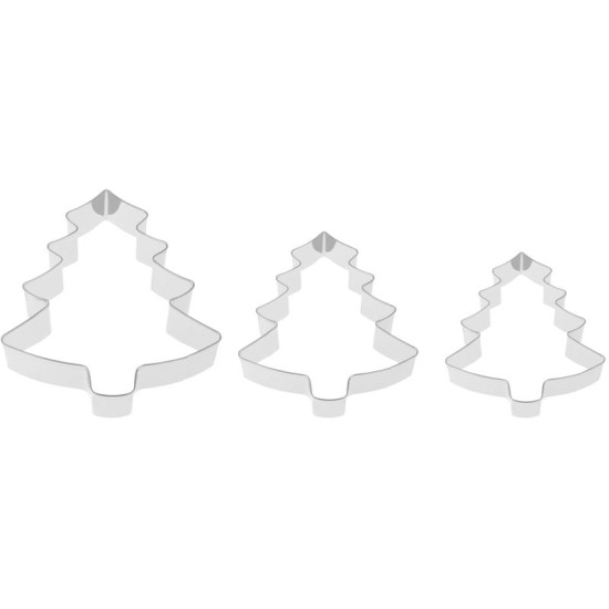 MagicHome Christmas cookie cutter, for baking,  3 pcs