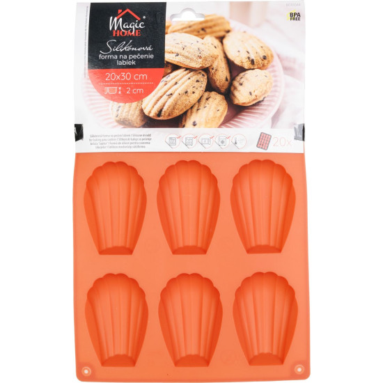Форма MagicHome, для выпечки, силиконовая, на 9 шт, 20х30х1,2 см