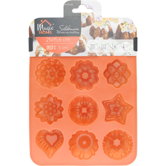 Форма для выпечки MagicHome, силиконовая, 21,2x15,6x3 см