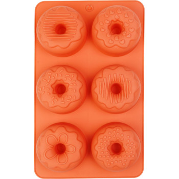 Форма MagicHome, для выпечки, для пончиков, силиконовая, 27x16x3 см