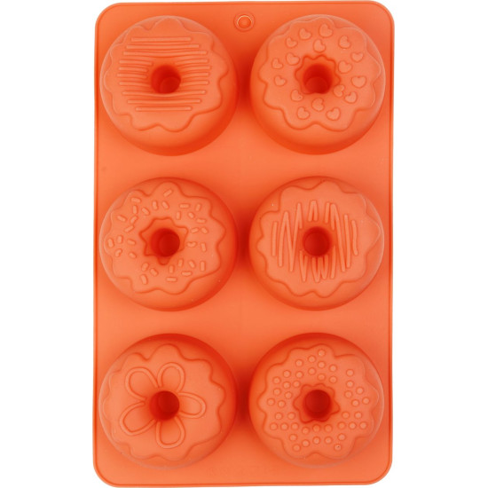 Форма MagicHome, для выпечки, для пончиков, силиконовая, 27x16x3 см