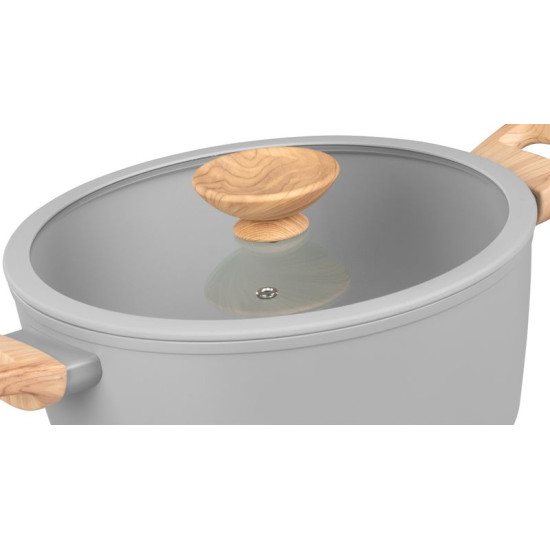 MagicHome Harmony saucepan, with glass lid, 24 cm