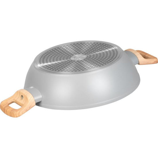 MagicHome Harmony pot, shallow, with glass lid, 26 cm