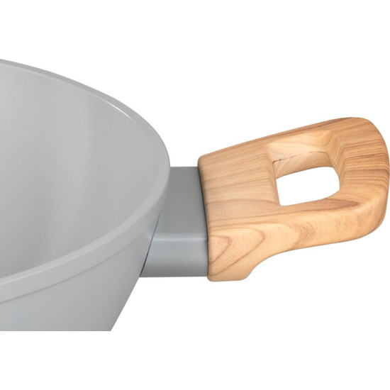 MagicHome Harmony pot, shallow, with glass lid, 26 cm