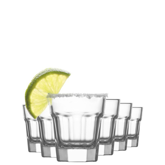 Стакан Aras, LAV, стекло, для ликеров/дистиллятов, 45 мл, 49x56 мм, упаковка 6 шт.