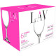 Empire glāzes, LAV, stikls, vīnam, 245 ml, 63x169 mm, pak. 6 gab