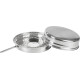 MagicHome set, gas grill, stainless steel 33x13.5 cm