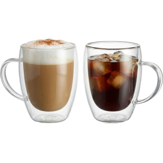 MagicHome dubultsienu termoveļa kafijas/tējas krūze, 280 ml, 2 gab. MagicHome dubultsienu termoveļa kafijas/tējas krūze, 280 ml, 2 gab.