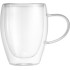 MagicHome double wall thermal coffee/tea mug, 350 ml, pack of 2 pcs