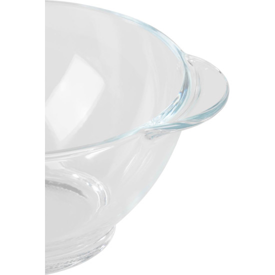 Миска MagicHome, стекло, стекло, круглая, сервировочная, гуляш, 500 мл, с ручками, экстра ПРОЧНОЕ СТЕКЛО