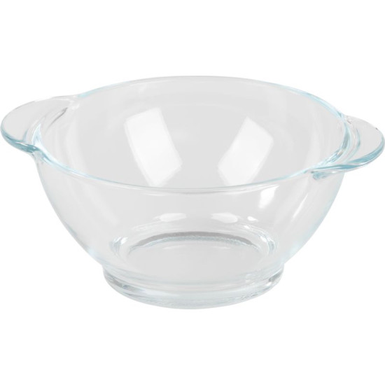 Миска MagicHome, стекло, стекло, круглая, сервировочная, гуляш, 500 мл, с ручками, экстра ПРОЧНОЕ СТЕКЛО