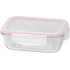 Баночка MagicHome, прямоугольная, 650 мл, с крышкой, Клипса, стекло