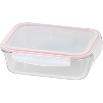 Баночка MagicHome, прямоугольная, 1500 мл, с крышкой, Клипса, стекло