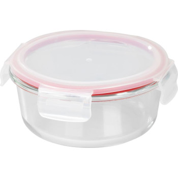 Баночка MagicHome, круглая, 650 мл, с крышкой, Клипса, стекло