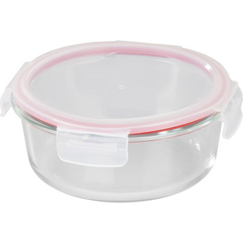 Баночка MagicHome, круглая, 950 мл, с крышкой, Клипса, стекло