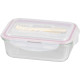 Баночка MagicHome, прямоугольная, 1000 мл, с крышкой, со столовыми приборами, Clip