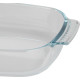 MagicHome Bowl, Baking Dish, Glass, Rectangular, Baking Dish, 2900 ml