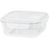 Konteiners MagicHome, stikls, kvadrātveida, 1200 ml, ar vāku, ar ventilācijas vārstu