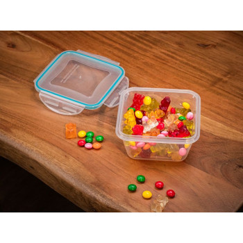 Контейнер для пищевых продуктов MagicHome 0,40 л, квадратный, зажим