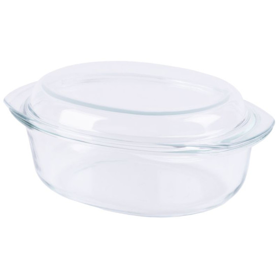 Baking dish MagicHome ODO350c, 3.5 lit, borosilicate glass, oval