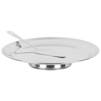 Stand MagicHome, for cake, 32 cm with feeder, 26.5 cm, stainless steel