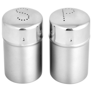 Set salt and pepper shaker 5.5x9 cm, stainless steel