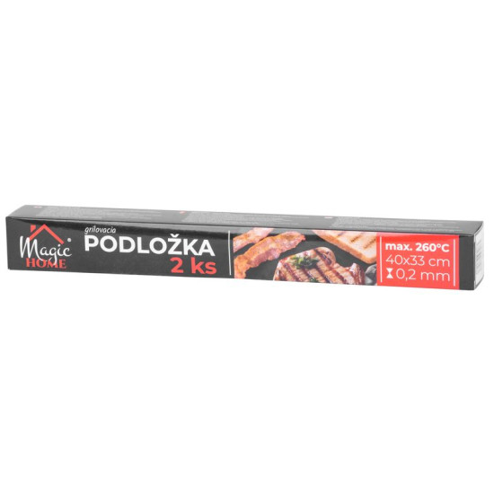 Paklājiņš MagicHome, grils, teflons, 400x330x0,2 mm, 2 gab