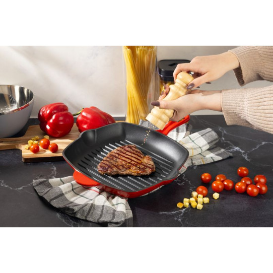 Magichome līnijas līnija, bārbekjū, emaljēts čuguna, 270x270x45 mm