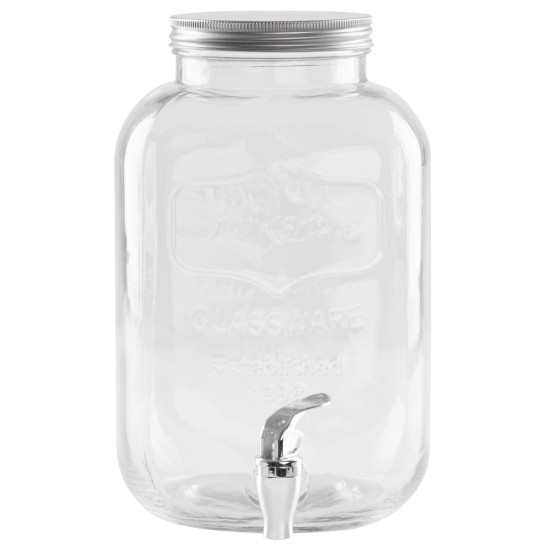 Krūka MagicHome, ūdenim, krūze, ar krānu, stikls, 5l