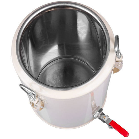 Konteiners, pārtikas transportēšanai, ar krānu, metāls, 275 x 275 x 445 mm, 10 l