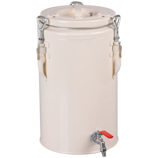 Konteiners, pārtikas transportēšanai, ar krānu, metāls, 275 x 275 x 445 mm, 10 l