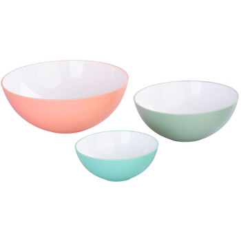 Bļoda salātiem, 0,6/1,5/3 lit., komplektā 3 gab.