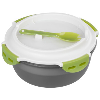 Контейнер для пищевых продуктов MаgiсHome, круглый, 1,2 л, с вилкой/ложкой, 21,1x9,7 см