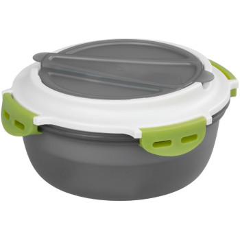 Контейнер для пищевых продуктов MаgiсHome, круглый, 1,2 л, с вилкой/ложкой, 21,1x9,7 см