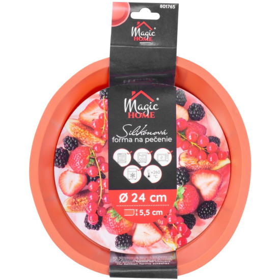 Форма Mаgiс Home для выпечки, силикон, 24x5 см