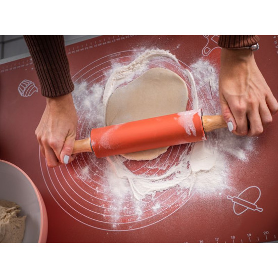 Rullītis mīklai MagicHome  silikons, koks, 37,5 cm