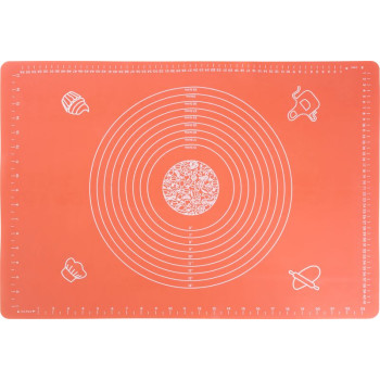 Коврик MаgiсHome, для теста, силикон, красный, 64x45 см