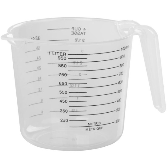 Мерный стакан MagicHome, с носиком, пластик, 1 л