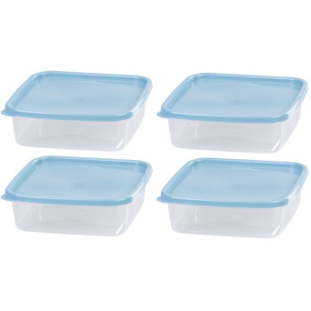 MagicHome Lunchbox, 1 litrs, komplektā 4, kvadrātveida