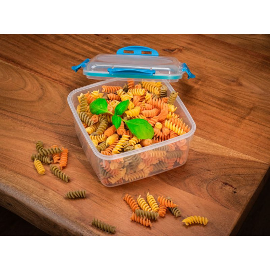 MagicHome pusdienu kaste, 1,2 litri, komplekts pa 3, kvadrātveida, Clip