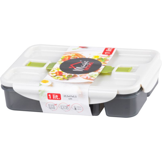 MagicHome pusdienu kastīte, kvadrātveida, 1 lit., 17x23,5x5,5 cm