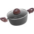 Pot MagicHome Black Marble Line, 20 cm, 2.2 lit. with a lid