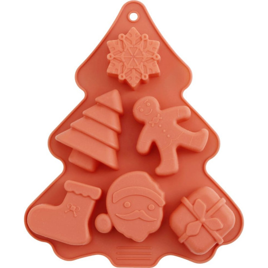 Baking Pan MagicHome, silicone, for baking, 6 patterns, 22.2x18.5x2.5 cm